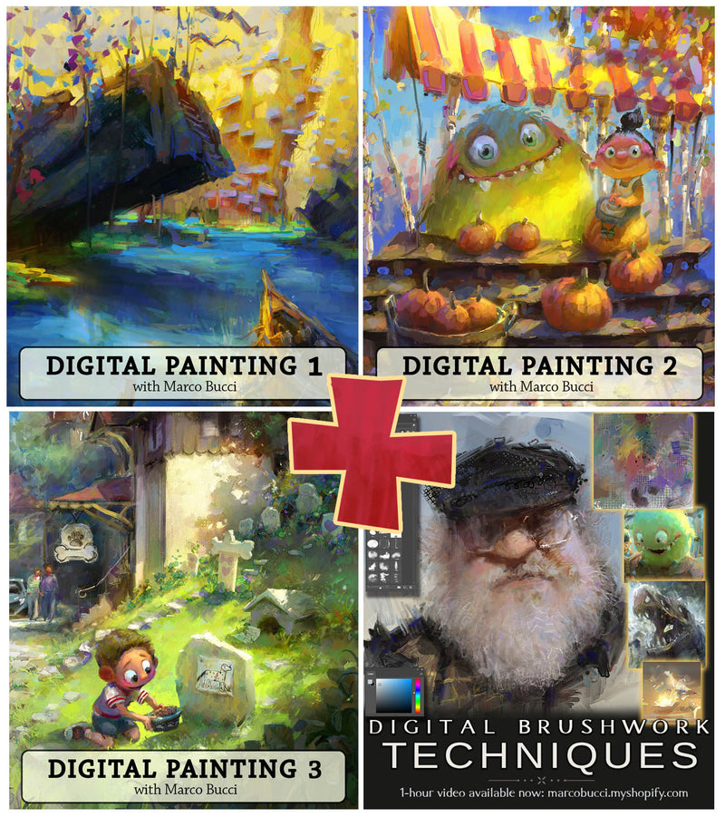 Full Digital Painting Package Workshop - Marco Bucci Art Store